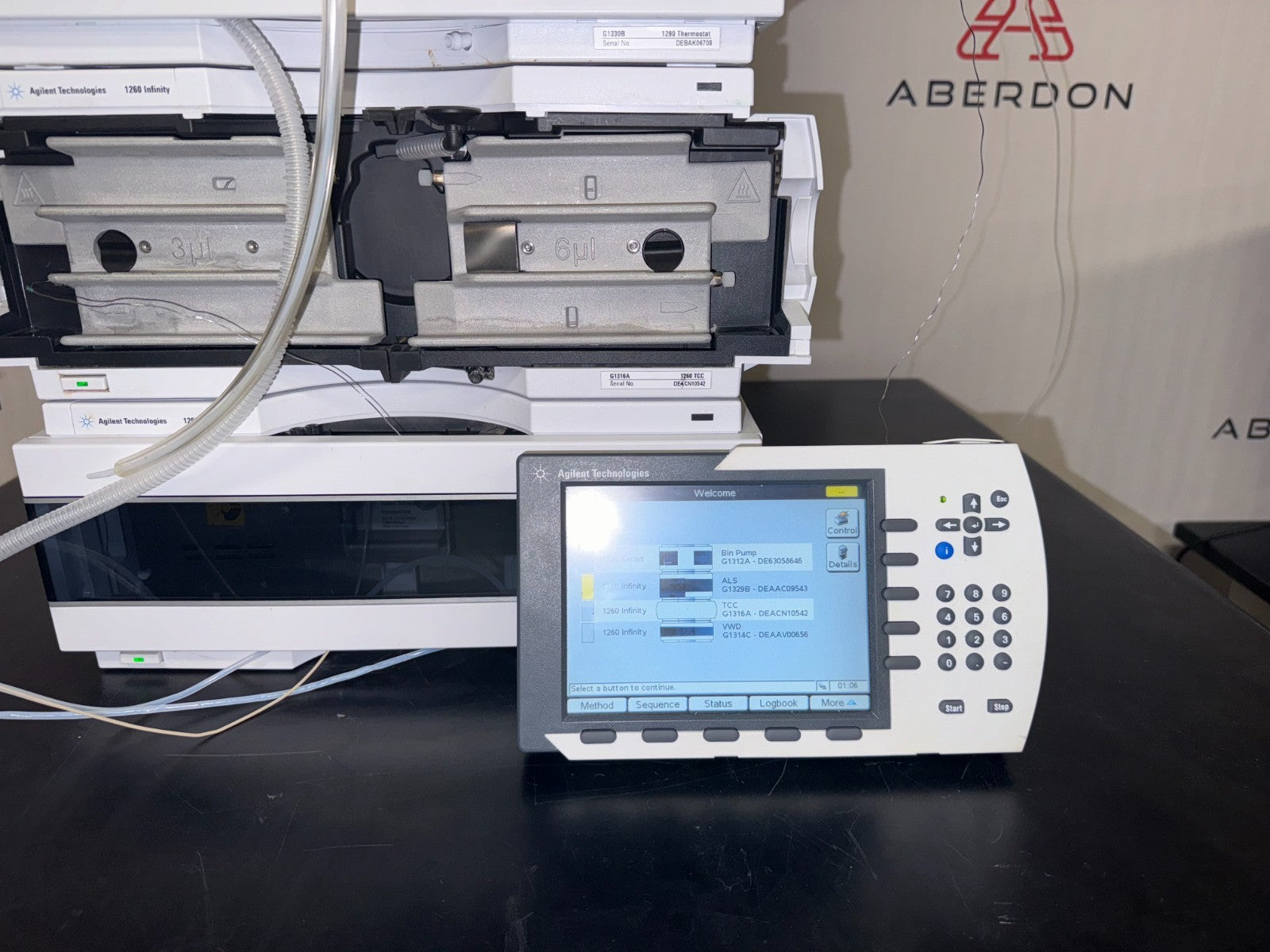 Agilent 1260 INFINITY HPLC System Pump Autosampler Detector Column Oven  #17314