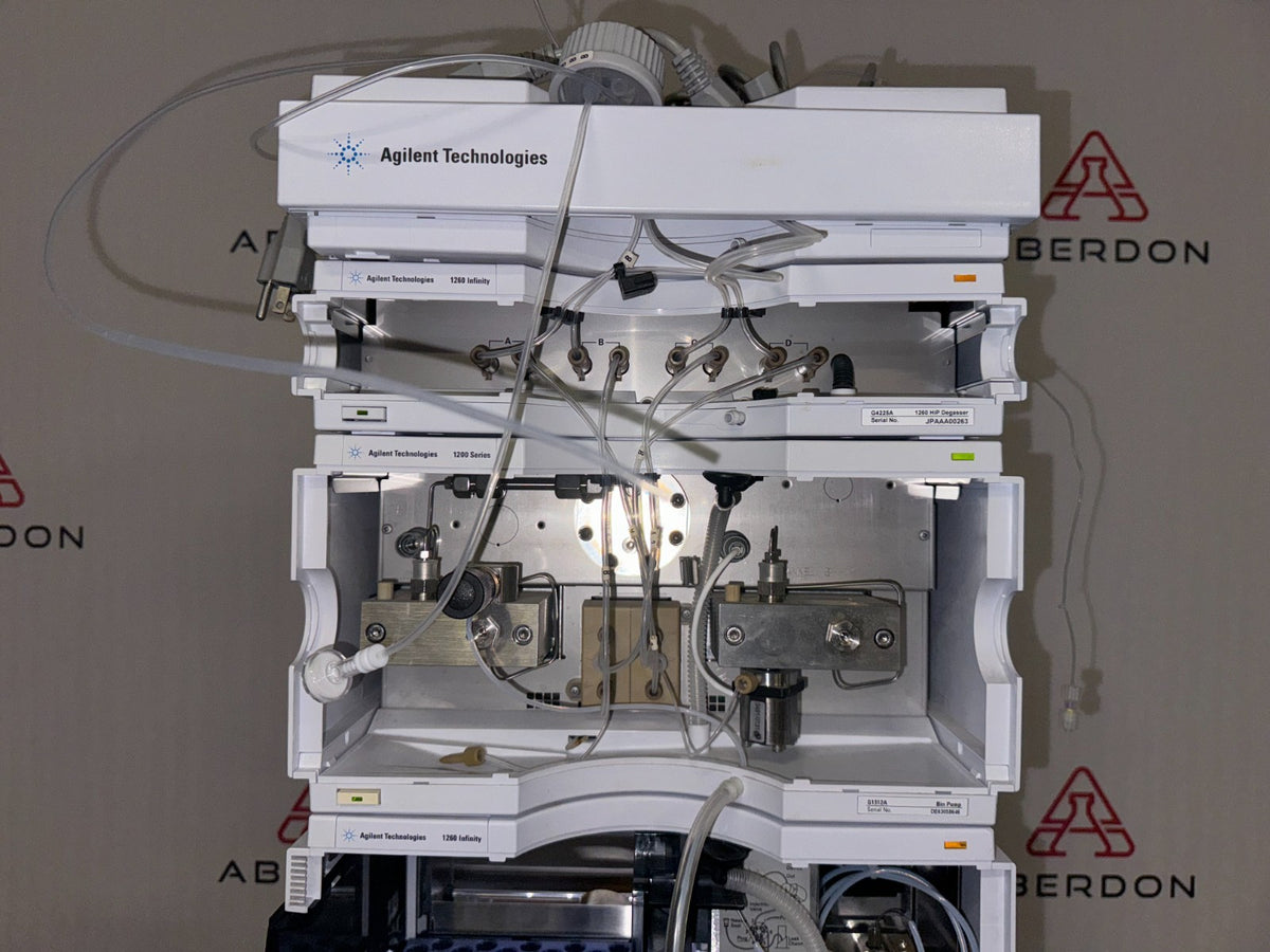 Agilent 1260 INFINITY HPLC System Pump Autosampler Detector Column Oven  #17314