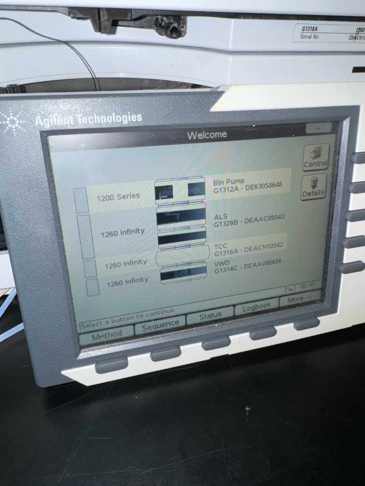 Agilent 1260 INFINITY HPLC System Pump Autosampler Detector Column Oven  #17314